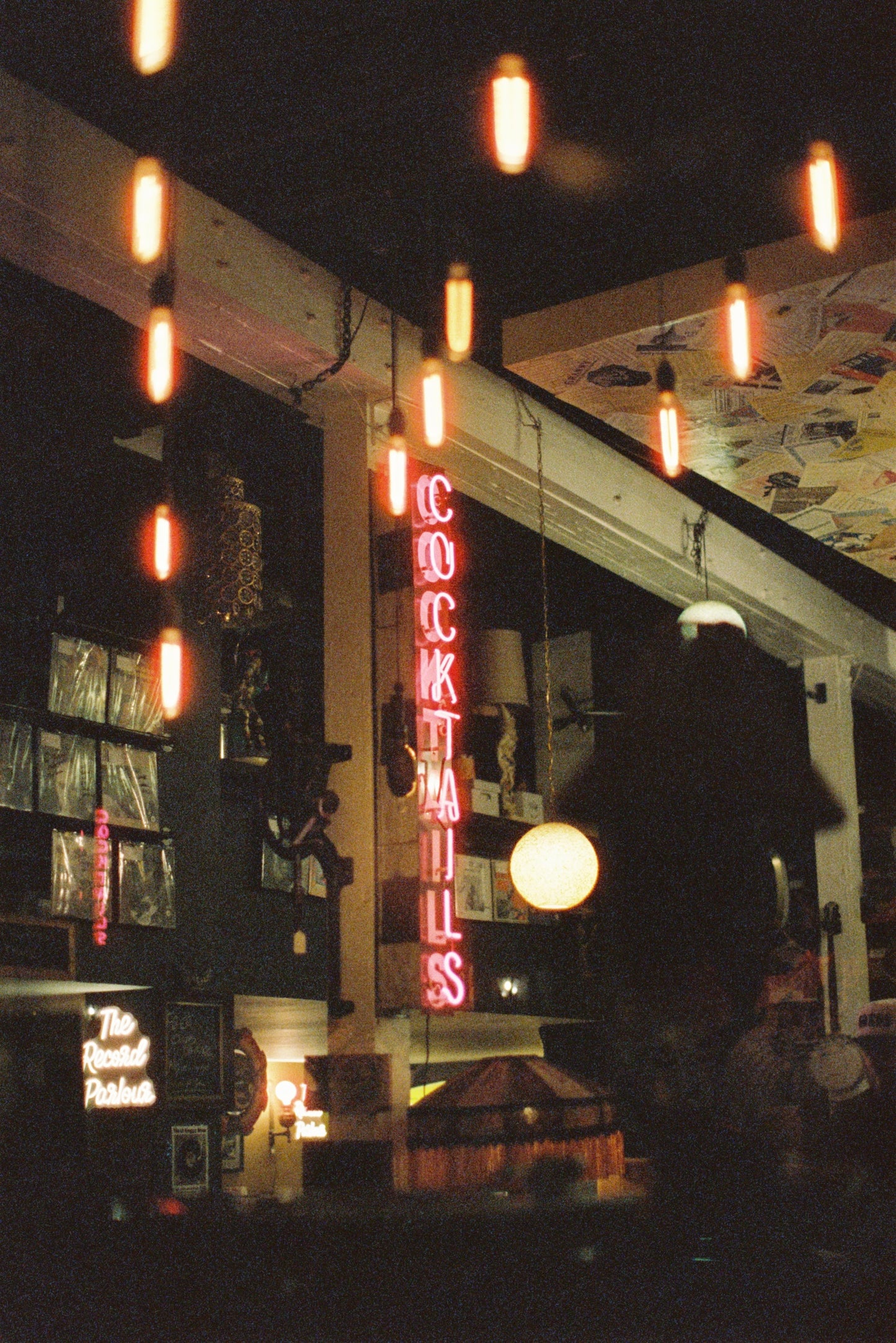 Cocktails Neon Sign Film Print