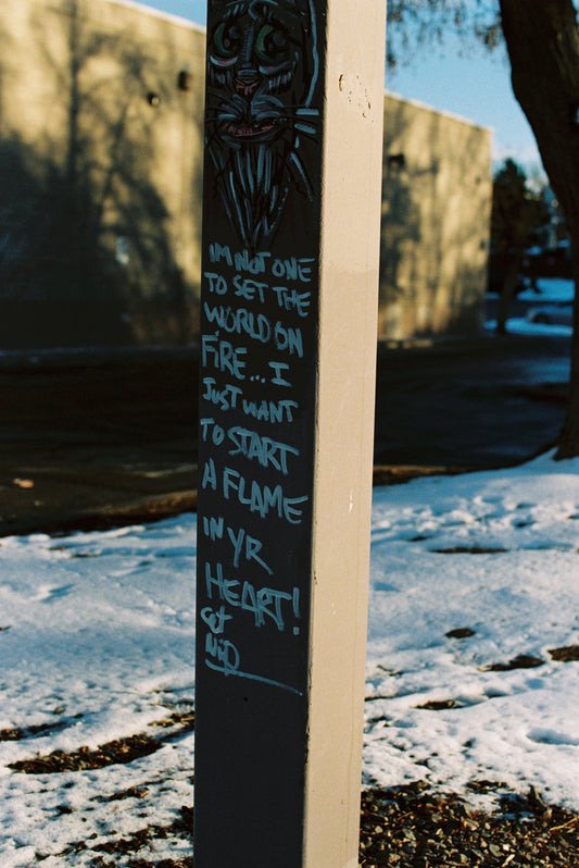 Graffiti And Snow Film Print