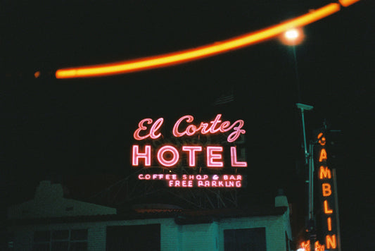 El Cortez Hotel Las Vegas Film Print