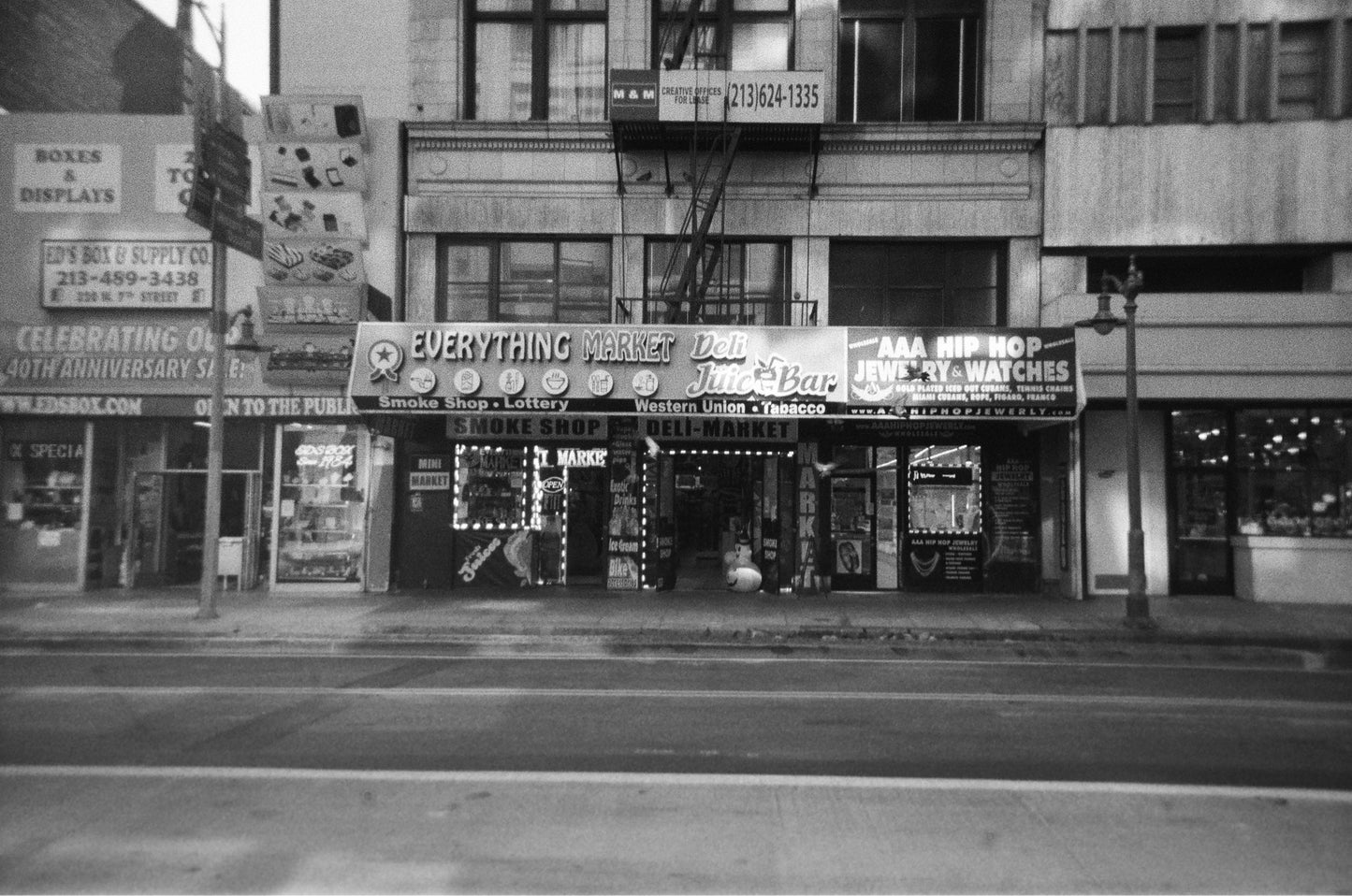 DTLA in Black and White Film Print