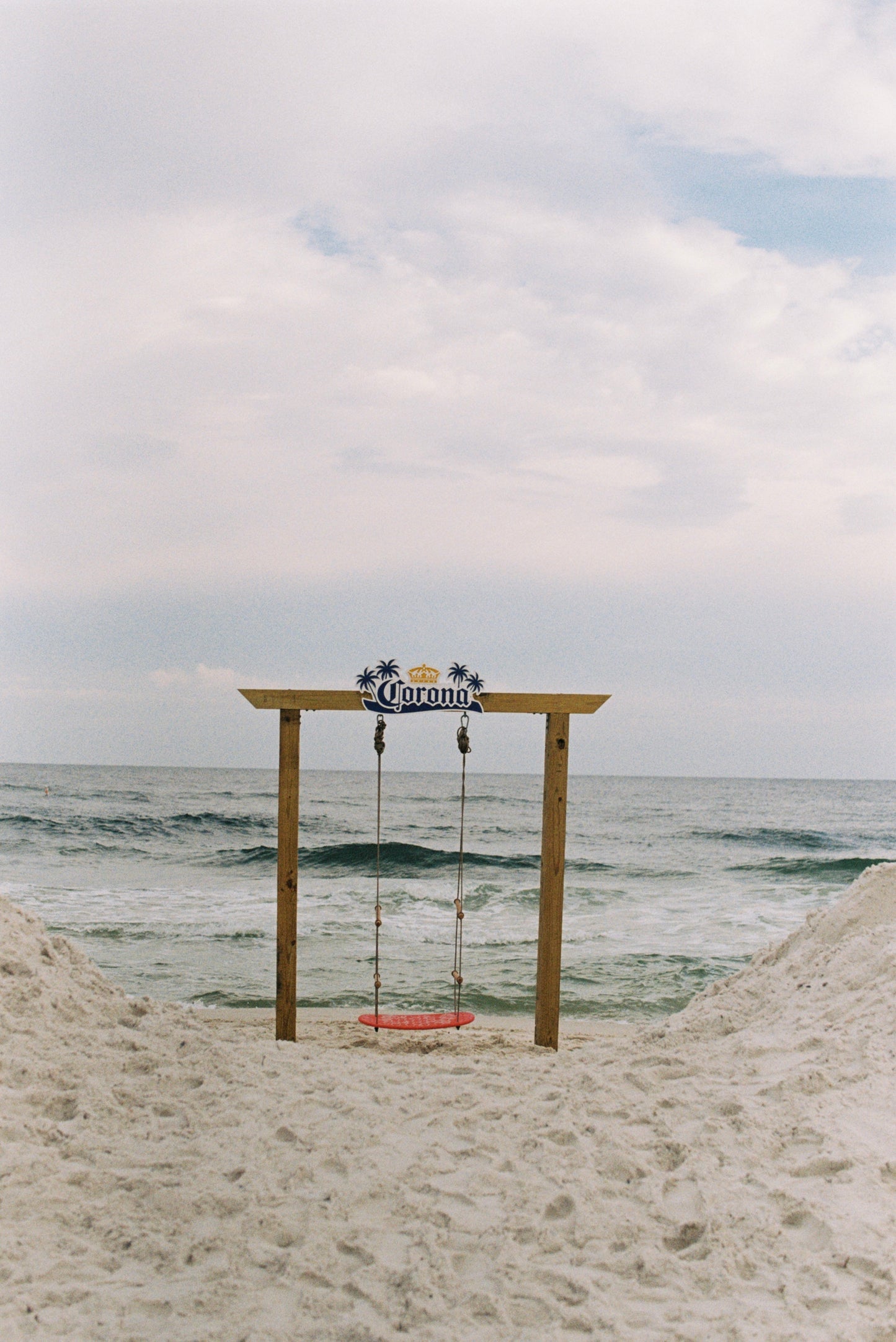 Corona Beach Swing in Gulf Shores Film Print