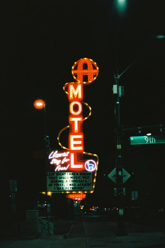 Las Vegas Motel Film Print
