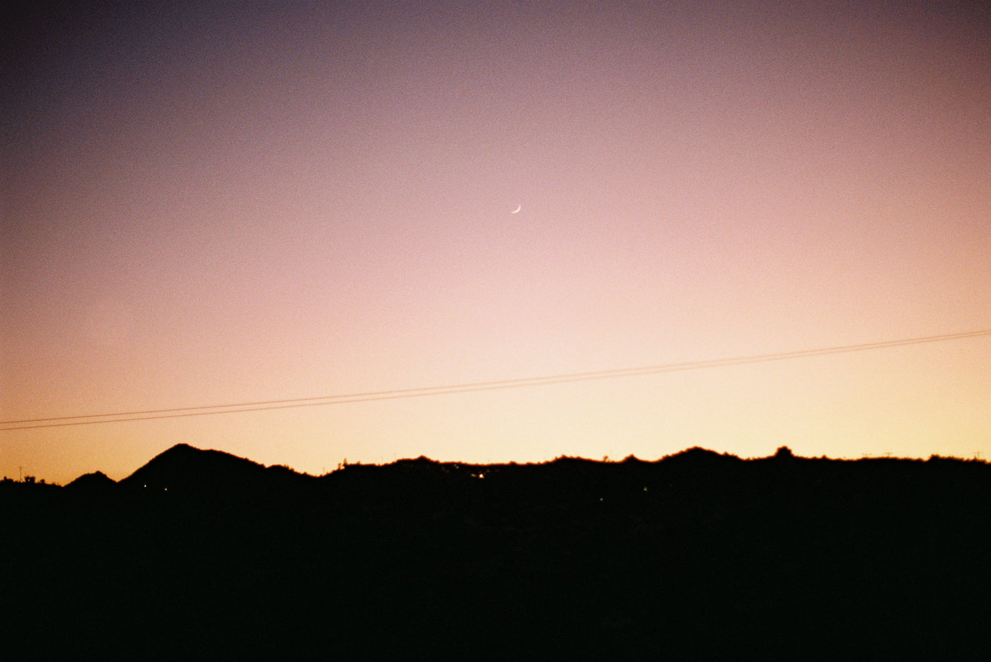 Desert Sunset in Joshua Tree, California Film Print