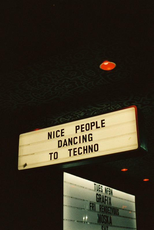 Nice People Dancing To Techno Film Print