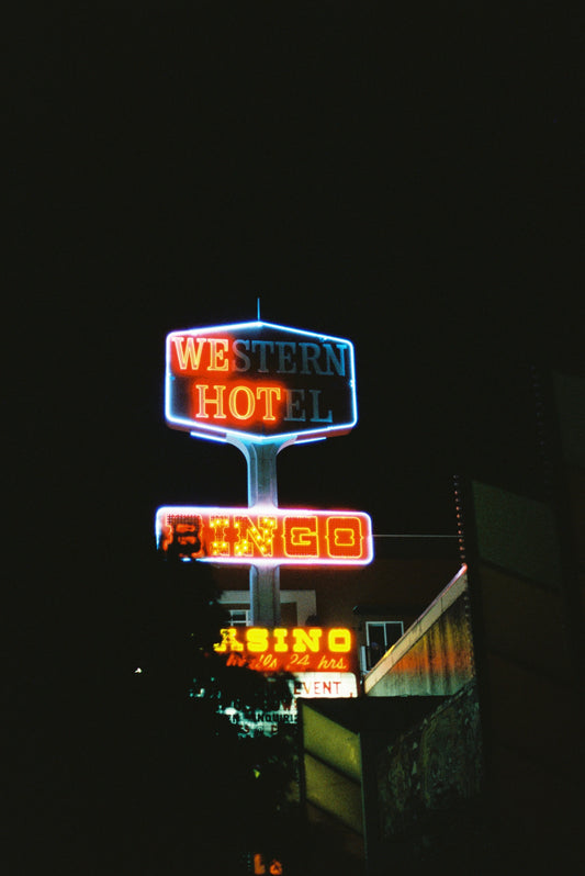We Hot (Western Hotel)Las Vegas Film Print