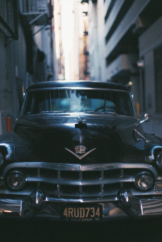 Old Cadillac Film Print