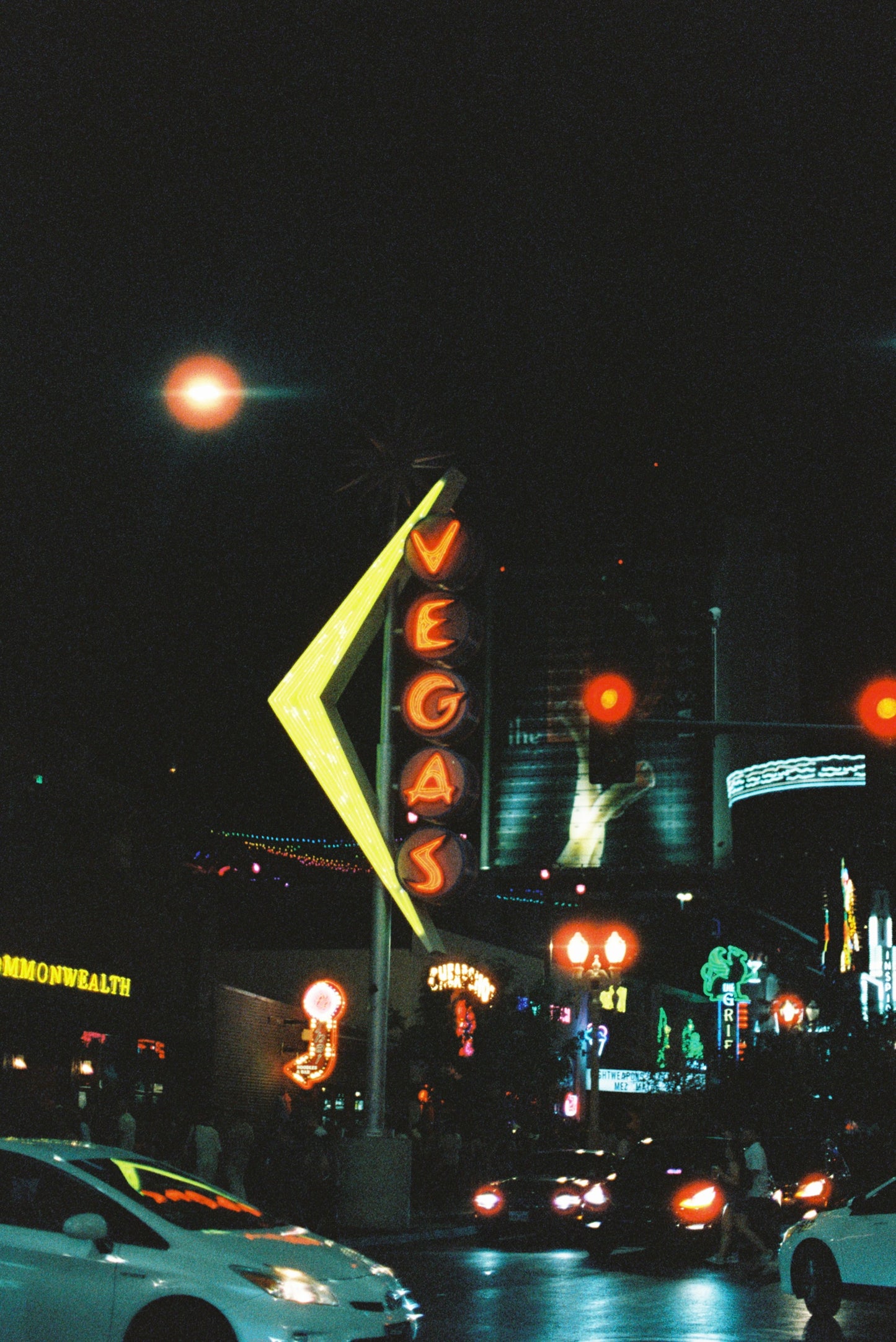 Las Vegas Sign On Fremont Street Film Print