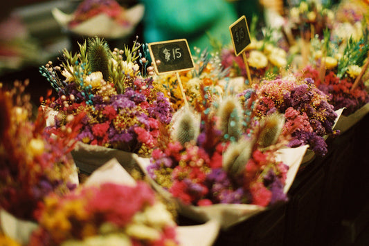 Dried Floral Arrangements Public Market Center Film Print
