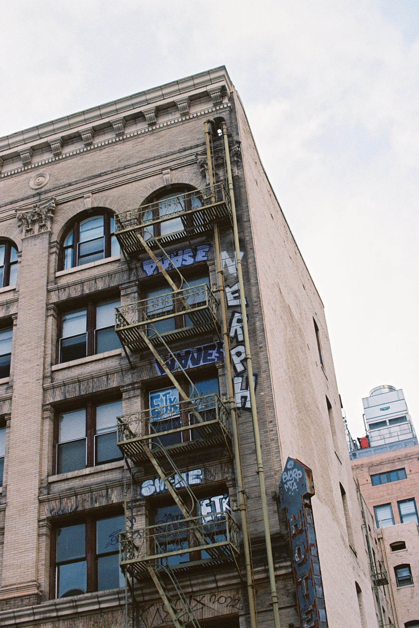 Downtown Los Angeles Firescape Film Print