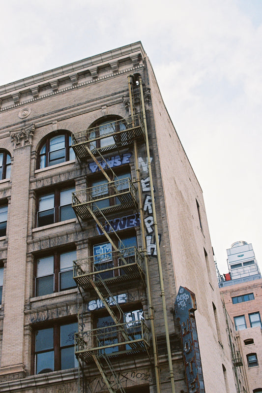 Downtown Los Angeles Firescape Film Print