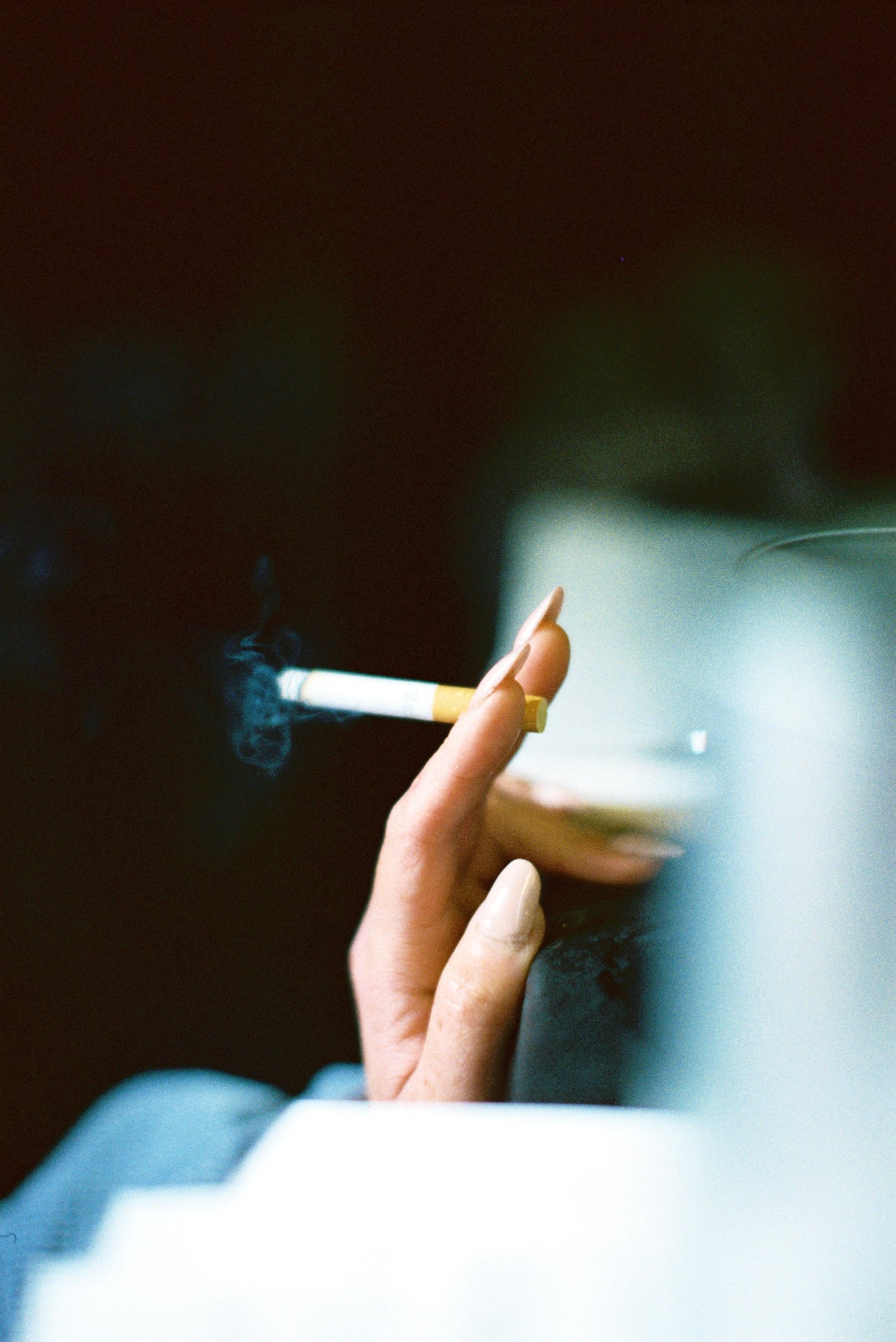 Cigarette At The Dive Bar Film Print